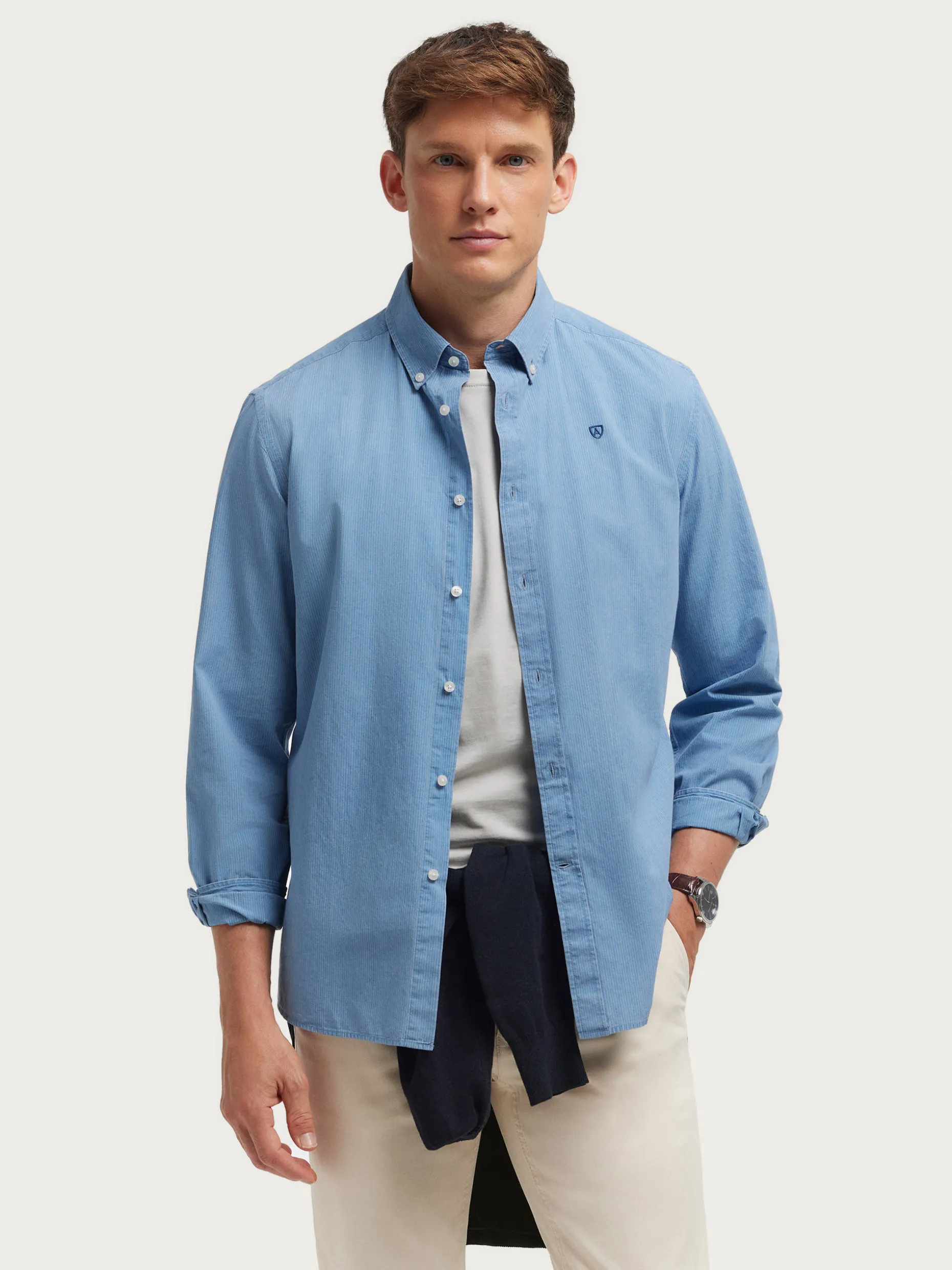 CAMISA DENIM RAYAS <Alvaro Moreno Cheap