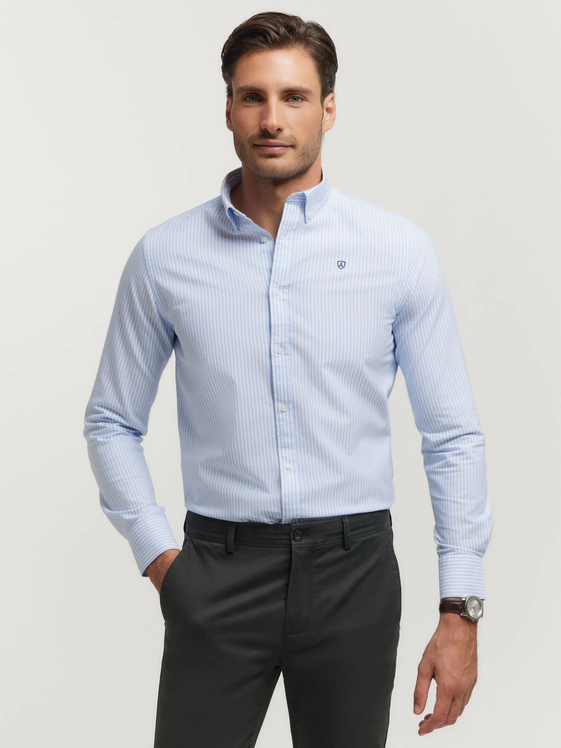 CAMISA OXFORD RAYAS <Alvaro Moreno New