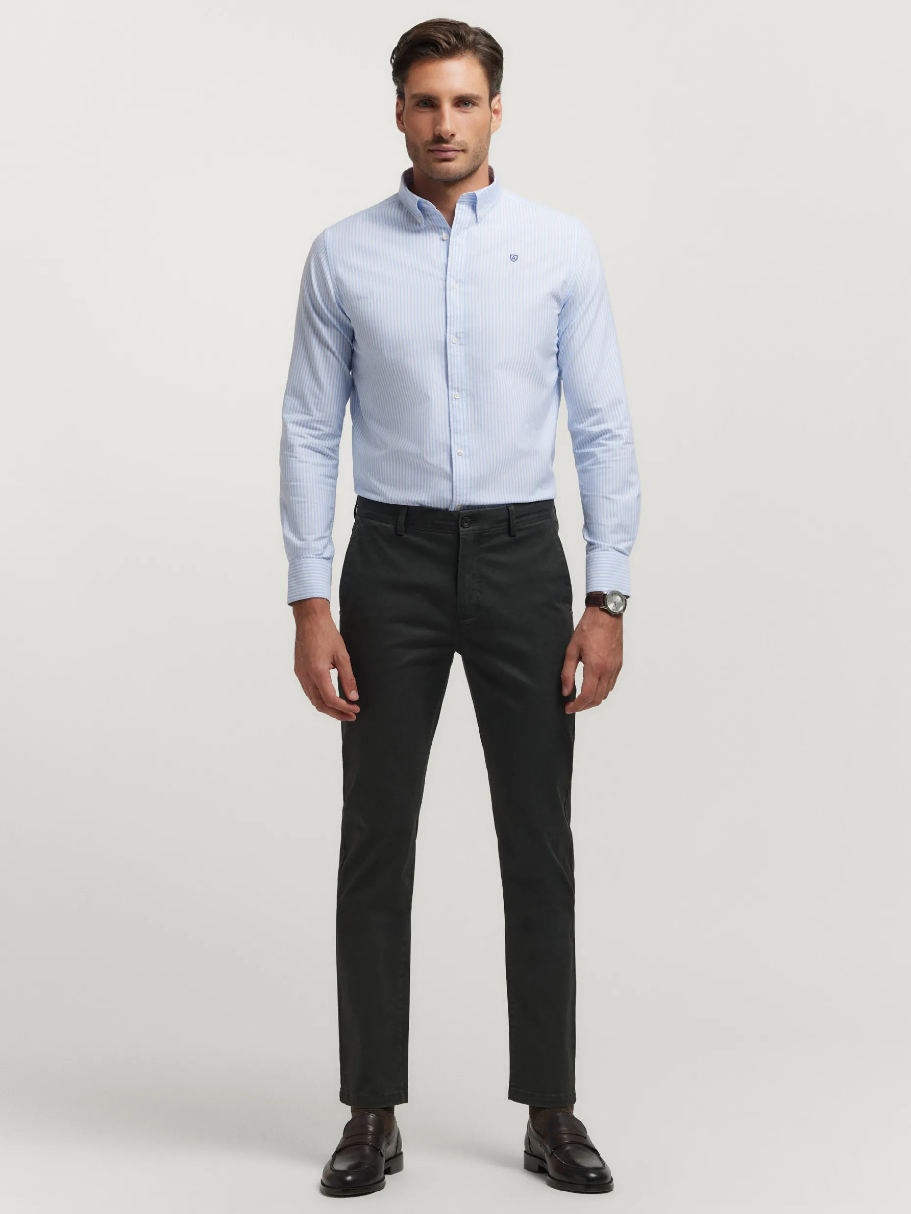 CAMISA OXFORD RAYAS <Alvaro Moreno New