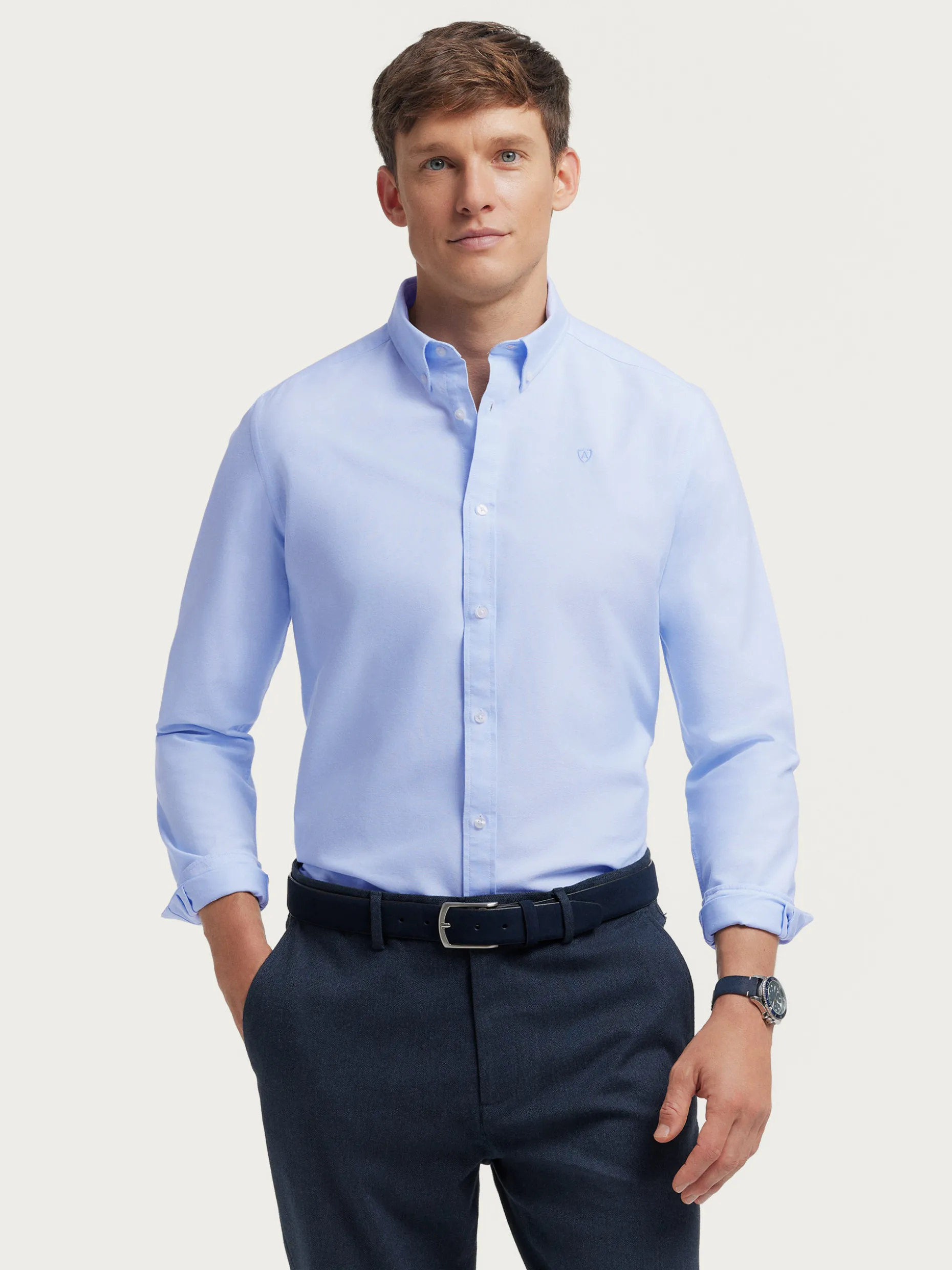 CAMISA OXFORD SOLID <Alvaro Moreno Outlet