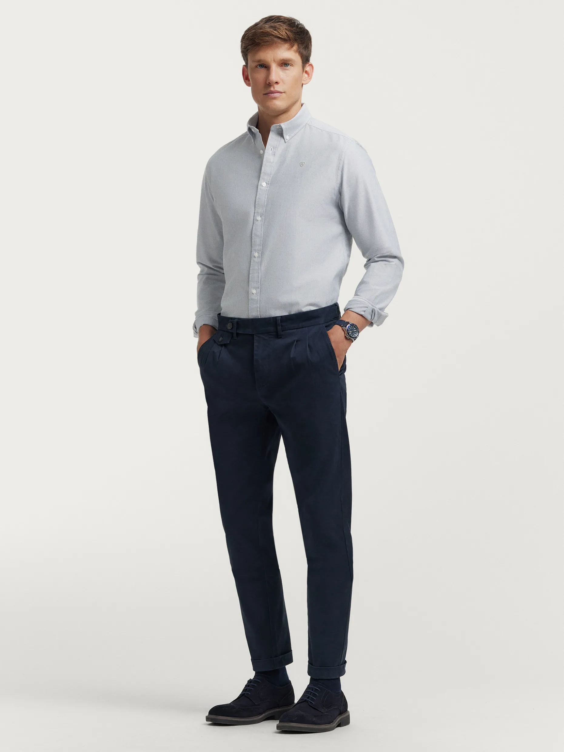 CAMISA OXFORD SOLID <Alvaro Moreno Outlet