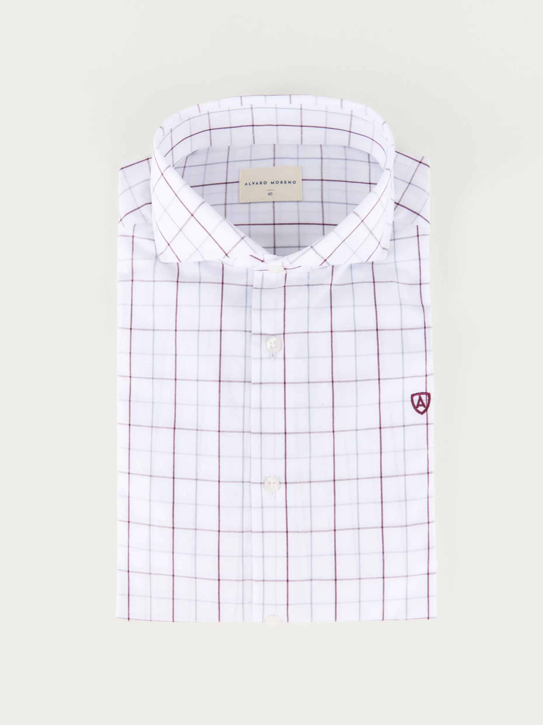 CAMISA POPELIN CUADROS <Alvaro Moreno Clearance