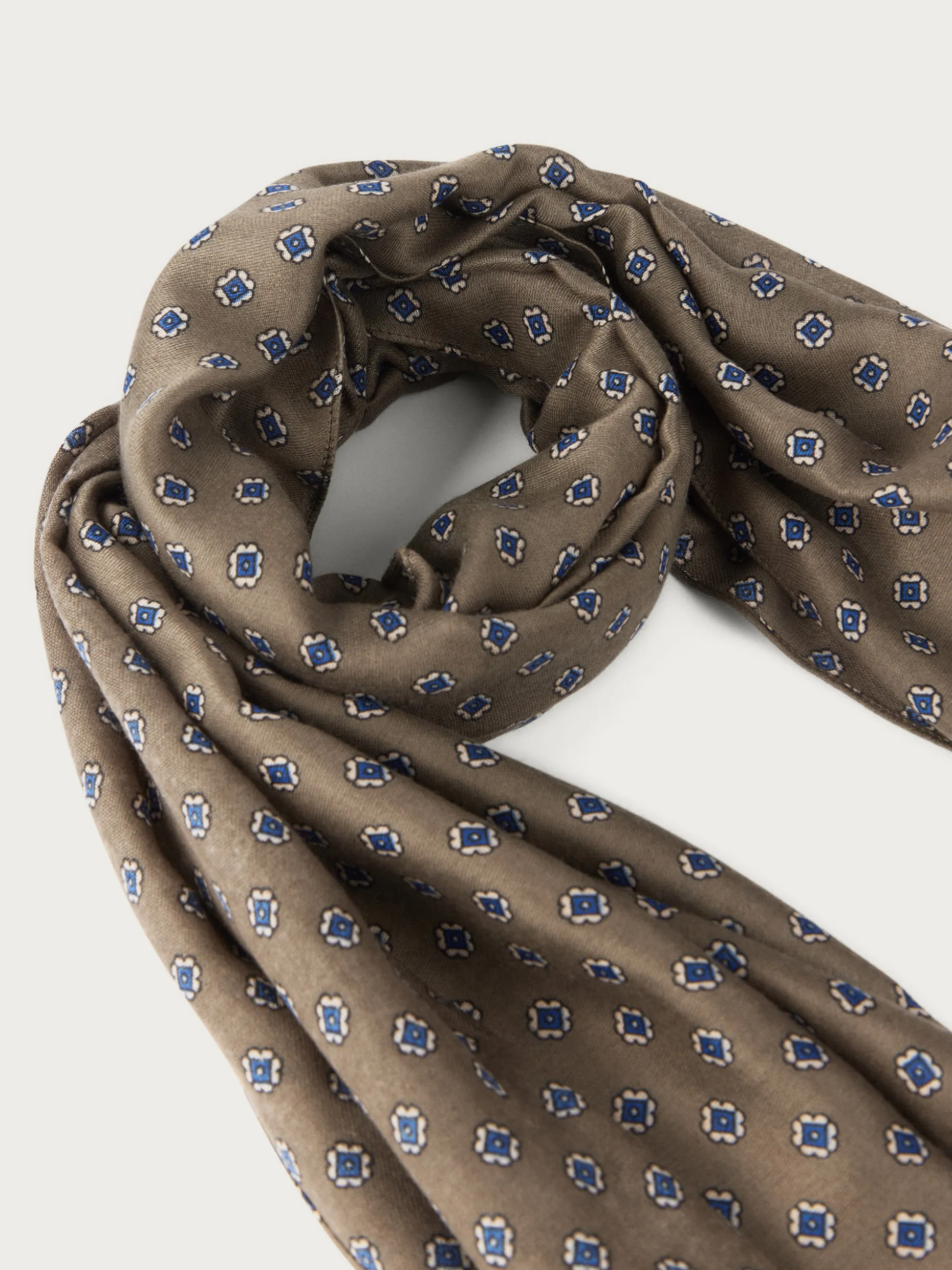 FOULARD PRINT MARRÓN<Alvaro Moreno Shop